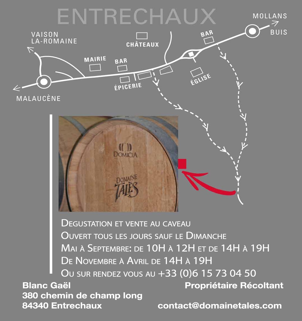 Atelier decouverte au domaine - vignoble