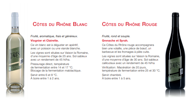 Depliant des cuvees Domaine Tales - page 2