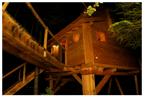 Cabane dans les arbres - vue 1